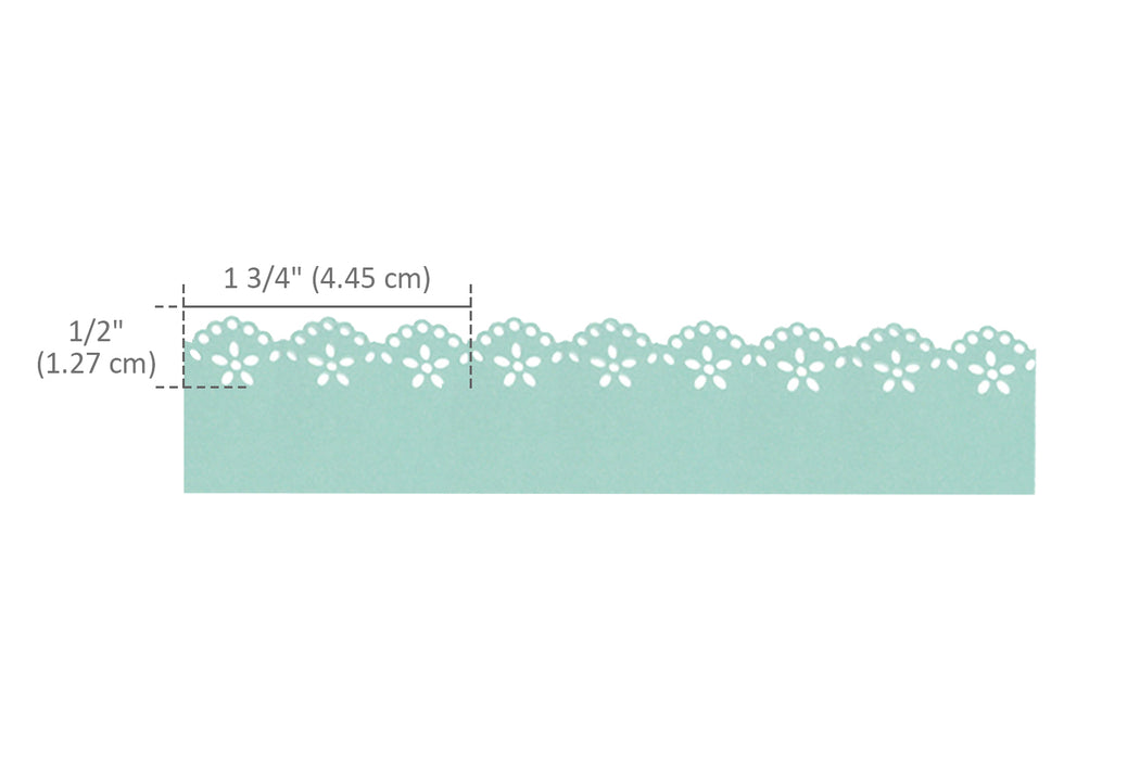 Flower Continuous Border Paper Craft Punch for Scrapbooking Cards Arts