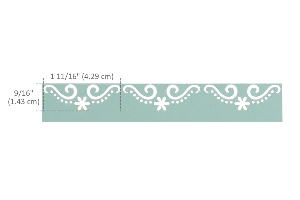 Decorative Flourish Continuous Border Paper Craft Punch for Scrapbooking Cards Arts