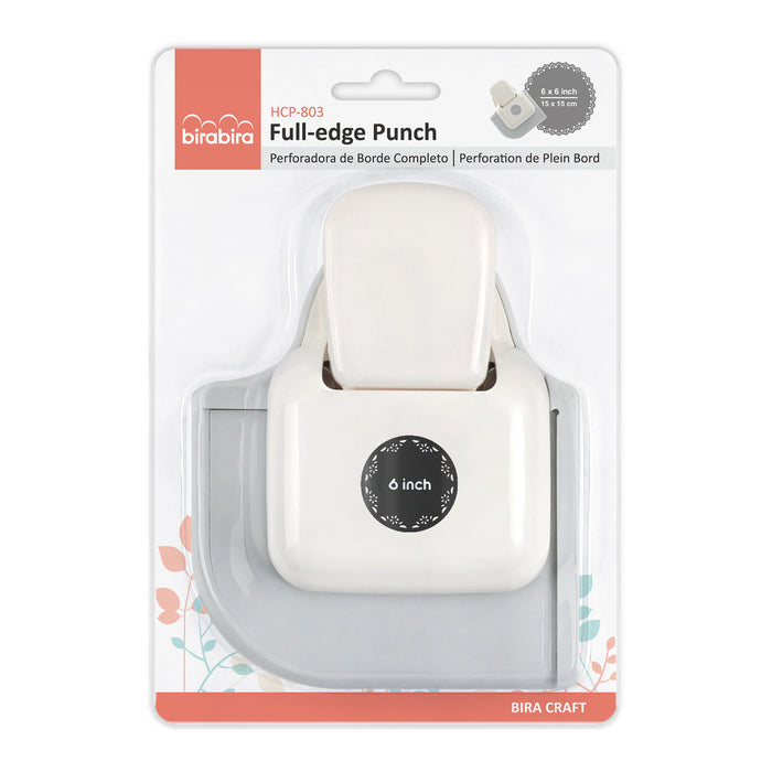 Full-Edge Punch, Flower Shape Lever Action Craft Punch for Paper Crafting Scrapbooking