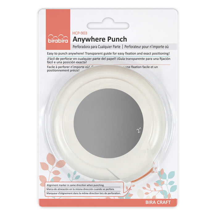 2" Circle Magnetic Punch, Anywhere Punch, Everywhere Punch, Window Punch, Frame Punch, for Paper Crafting Scrapbooking