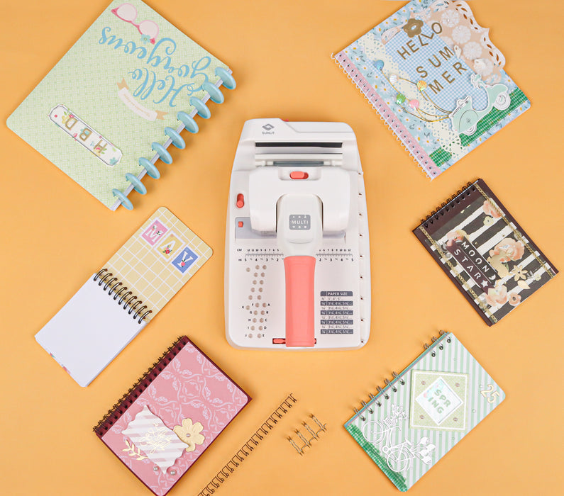 Bira Punch & Binding Tool Kit, Book Binding Machine, Spiral Binding, Wire Binding, Book Binder Machine for Bookbinding, Book Making, Spiral