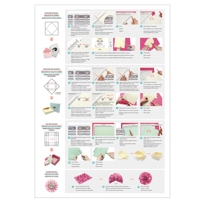 12 x 6 3/4 inch Multi-Purpose Scoring Board & Score and Fold Tool