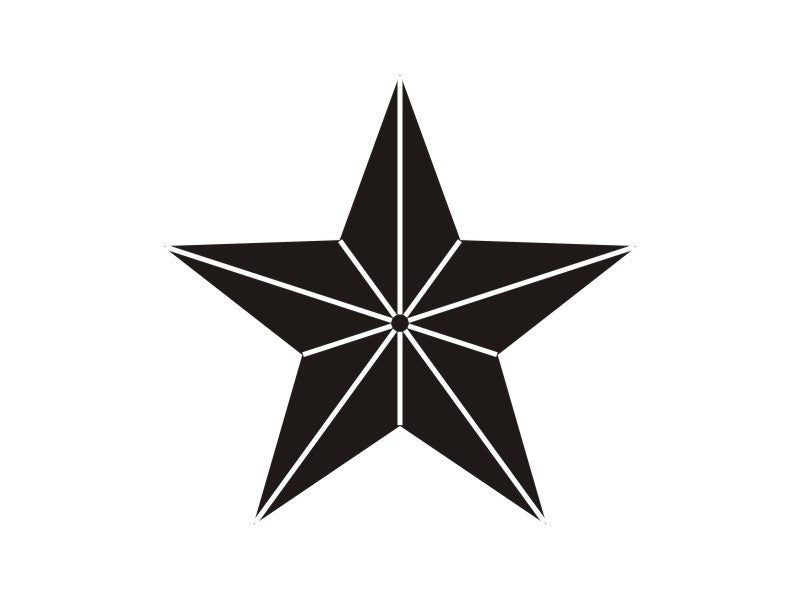 1 3/8 inch 3D Star Silhouette and Embossing Punch, Christmas Punch