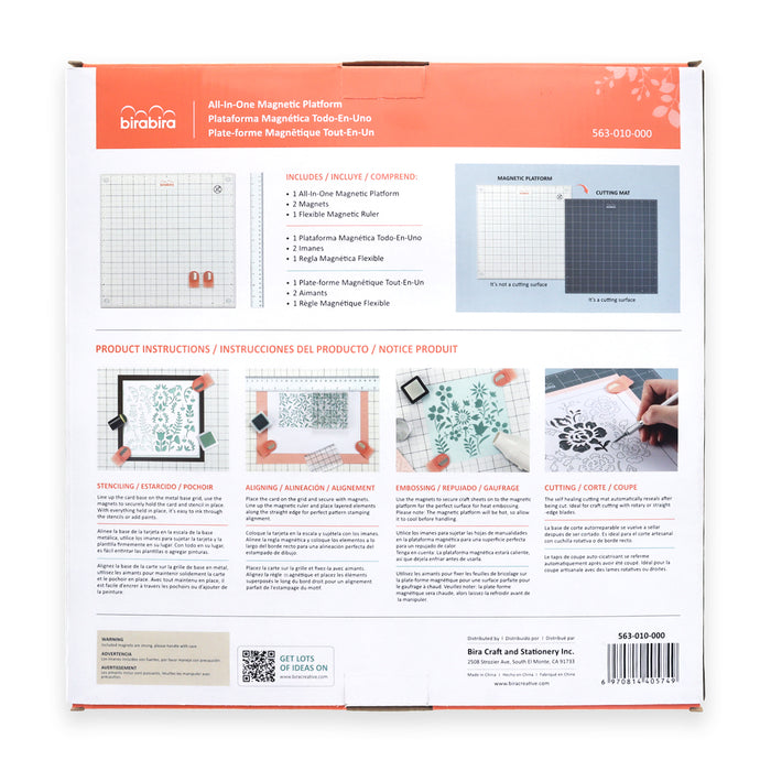 12 X 12 inch Double-sided ALL-IN-ONE Steel Magnetic Platform, Magnetic Cutting Mat With Two Magnets and One Magnetic Ruler