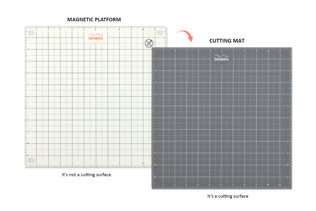 12 X 12 inch Double-sided ALL-IN-ONE Steel Magnetic Platform, Magnetic Cutting Mat With Two Magnets and One Magnetic Ruler