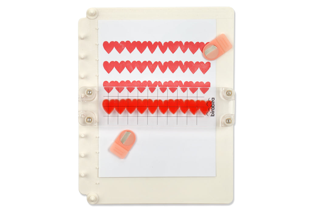 NEW VERSION Easy Stamp Platform Tool, Stamping Platform + Alignment Stamp +Two Magnets, 4 pc for Accurate Craft Stamping