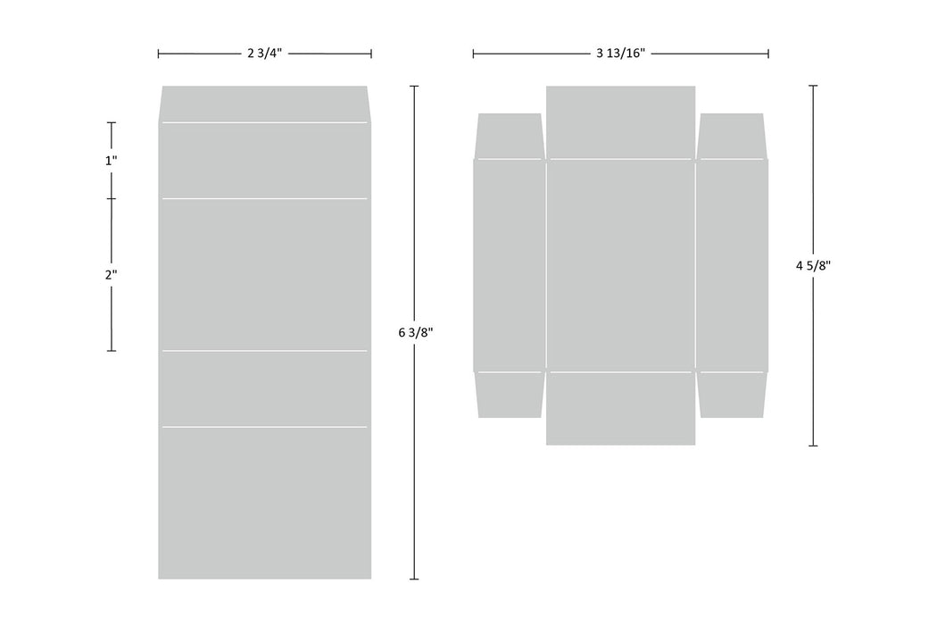 Rectangle Box Template With Measurements