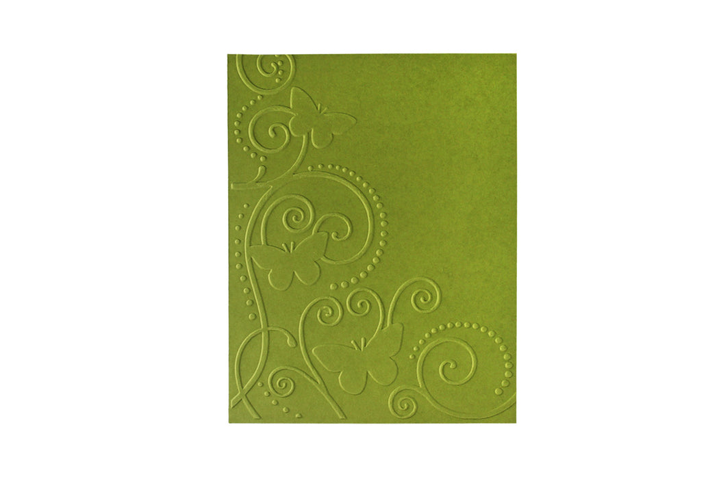 4.25 x 5.75 Butterfly and Vine Embossing Folder — Bira Craft