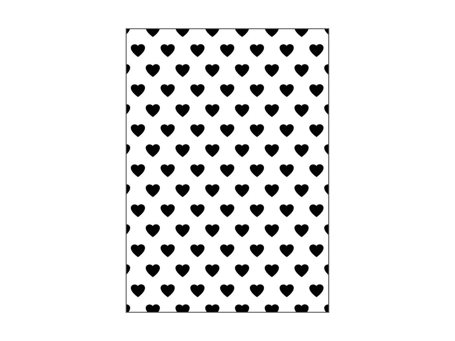 5" x 7" Heart Embossing Folder, Valentine's Day Embossing Folder