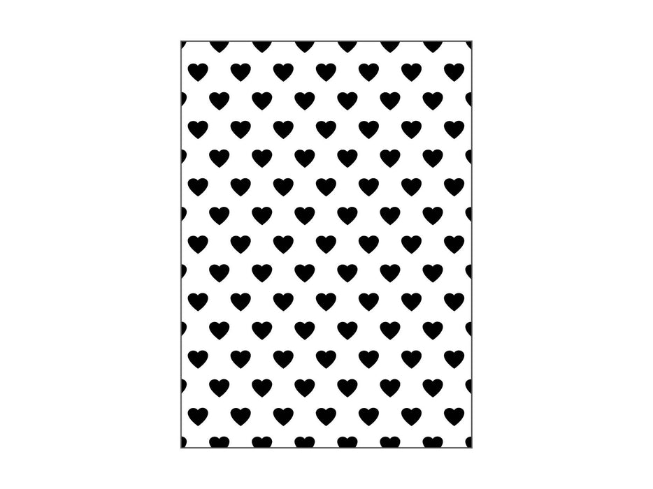 5" x 7" Heart Embossing Folder, Valentine's Day Embossing Folder