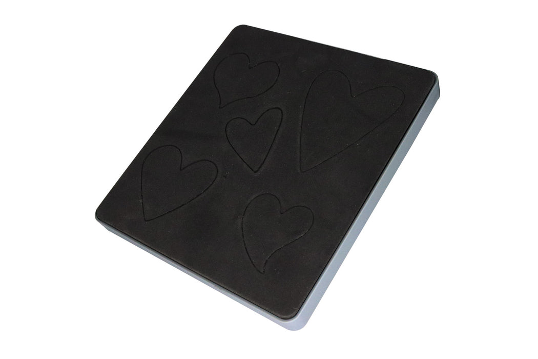 5.5" X 6" Heart Steel Rule Die, Assorted Designs