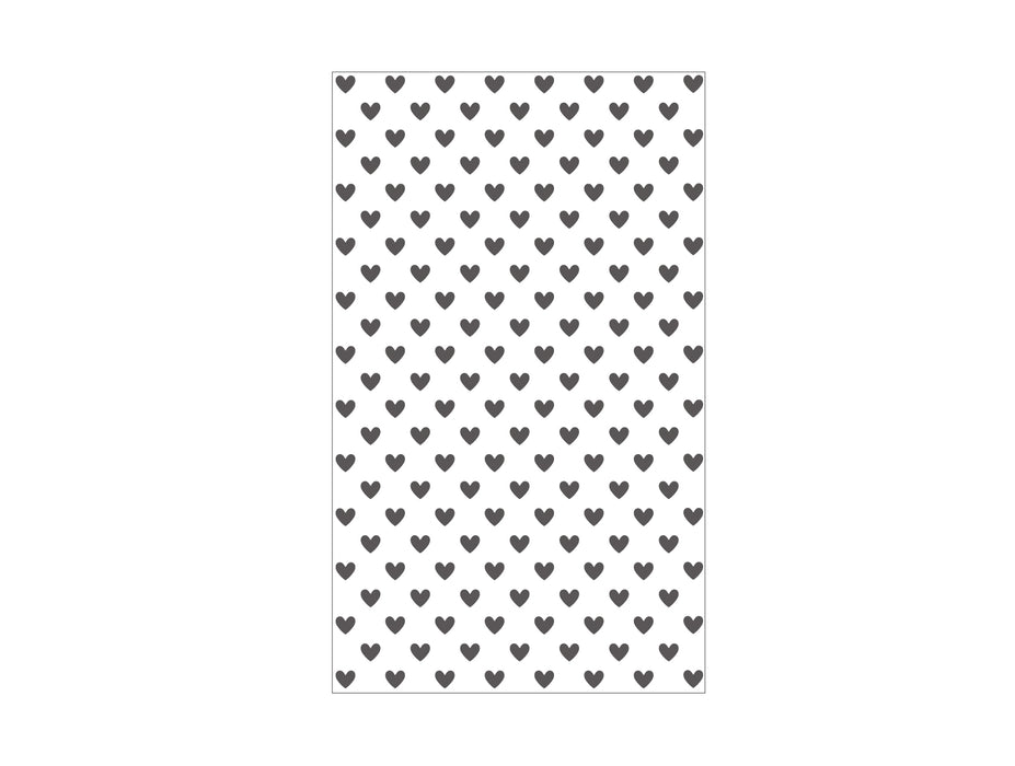 3'' x 5'' Hearts Embossing Folder, Valentine's Day Embossing Folder, Perfect for Bira 3'' Cutting and Embossing Machine