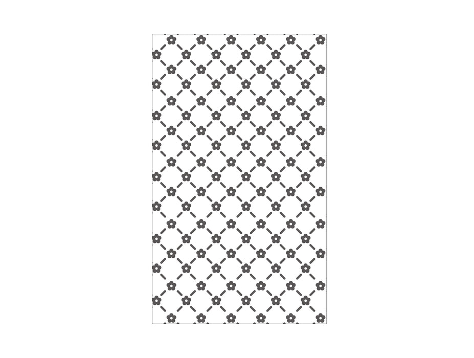 3" x 5" Floral Lattice Embossing Folder, Perfect for Bira 3" Cutting and Embossing Machine