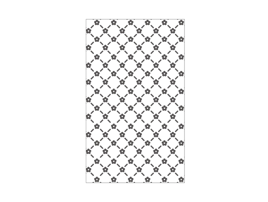 3" x 5" Floral Lattice Embossing Folder, Perfect for Bira 3" Cutting and Embossing Machine