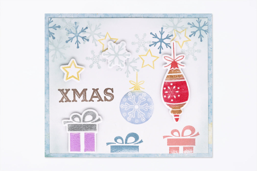 Christmas Die Set with Stamps, Assorted Designs