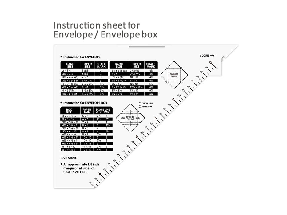 Scoring Board Scoring Board - Scoreboard For Crafting, Scoring Tool,  Envelope Maker For Paper Crafts, Multipurpose Envelope Punch Board, Scoring  Boar