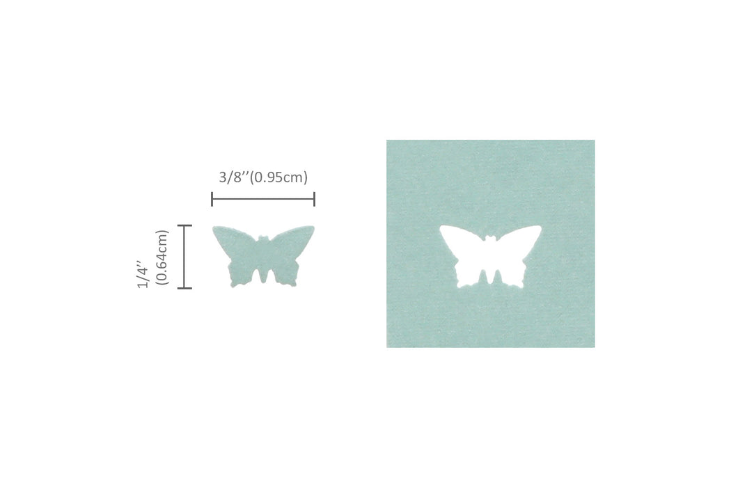 3/8 inch Butterfly 3 Shape Lever Action Craft Punch for Paper Crafting Scrapbooking