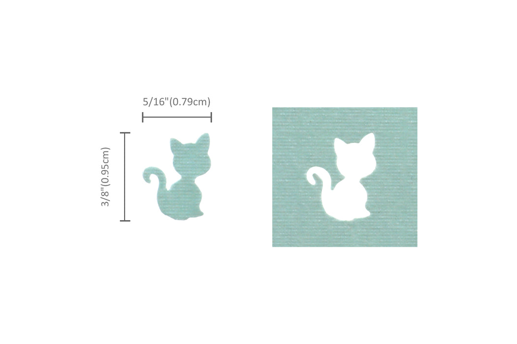 3/8 inch Cat Shape Lever Action Craft Punch, Animal Punch, for Paper Crafting Scrapbooking