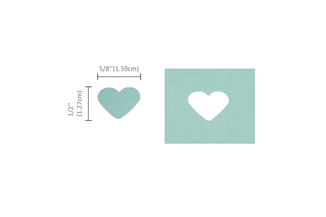 5/8 inch Heart Shape,Valentine’s Day Punch, Lever Action Craft Punch for Paper Crafting Scrapbooking