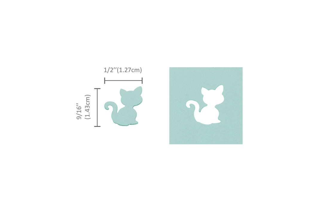 5/8 inch Cat Shape Lever Action Craft Punch, Animal Punch, for Paper Crafting Scrapbooking