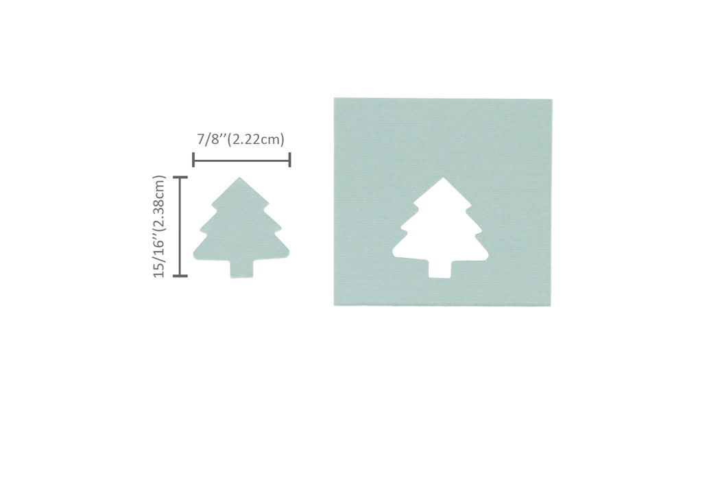 1 Inch Tree Pp 1 inch Fir Tree 1 Shape Lever Action Craft Punch, Christmas Punch for ...
