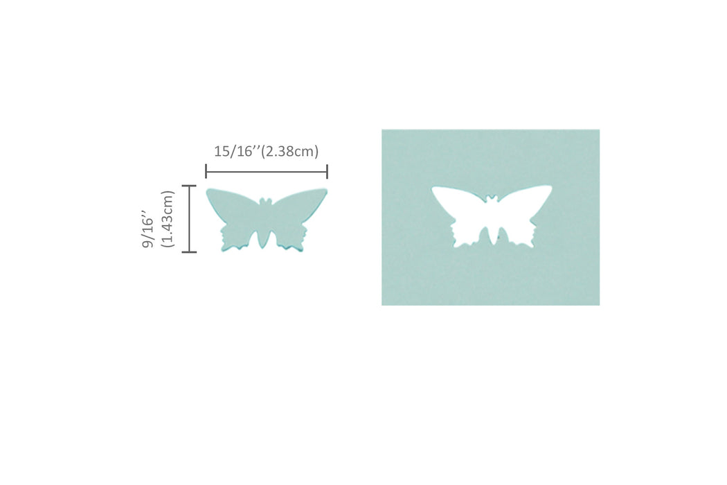 Bira Craft 1 inch Butterfly 3 Shape Lever Action Craft Punch for Paper Crafting Scrapbooking