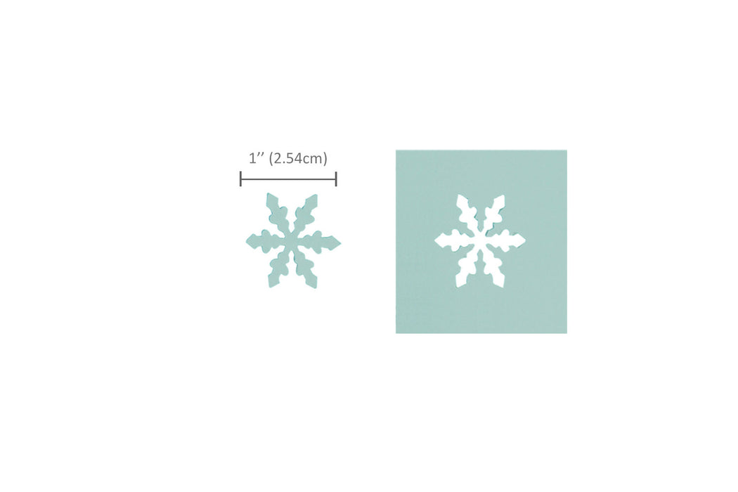 1 inch Snowflake 5 Shape, Christmas Punch, Lever Action Craft Punch for Paper Crafting Scrapbooking