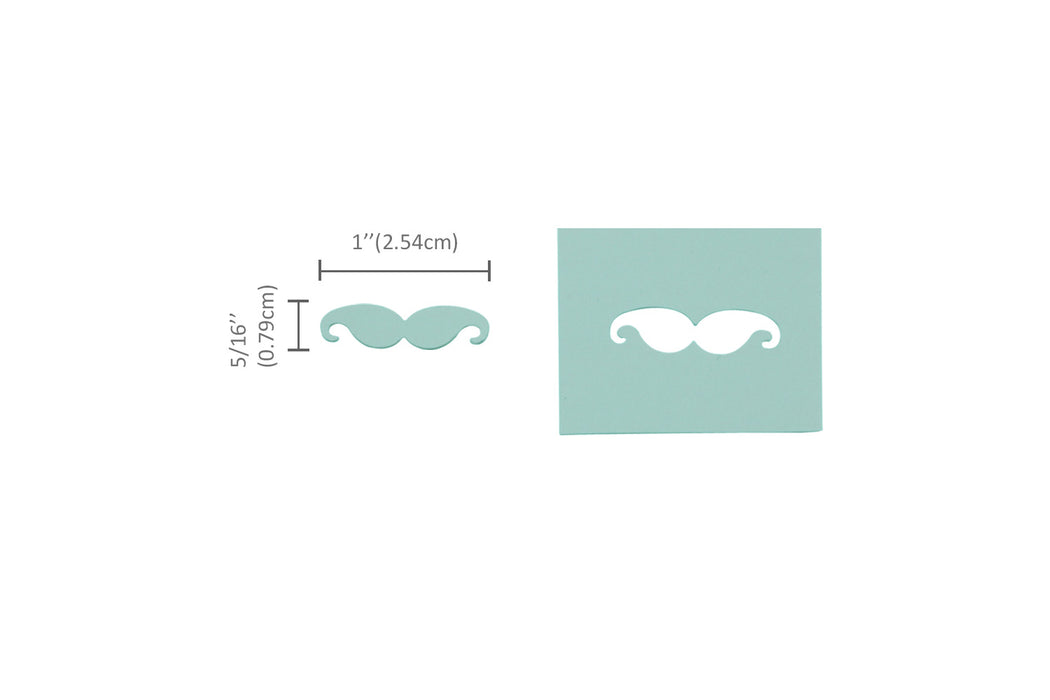 1 inch Mustache Lever Action Craft Punch for Paper Crafting Scrapbooking