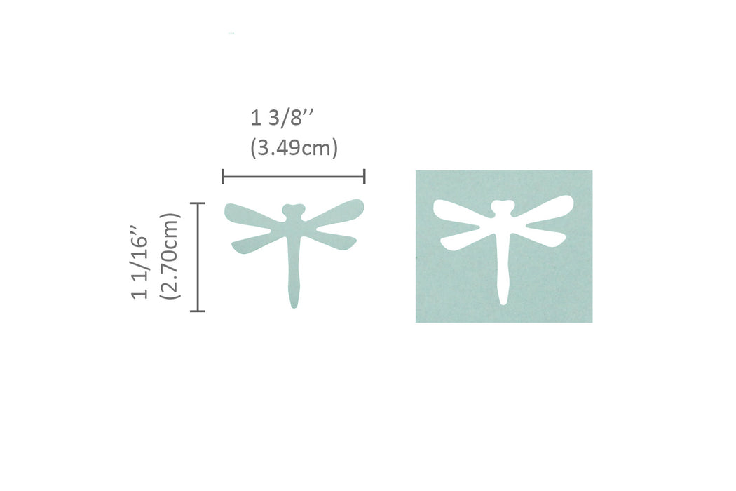 1.5 inch Dragonfly 2 Lever Action Craft Punch for Paper Crafting Scrapbooking