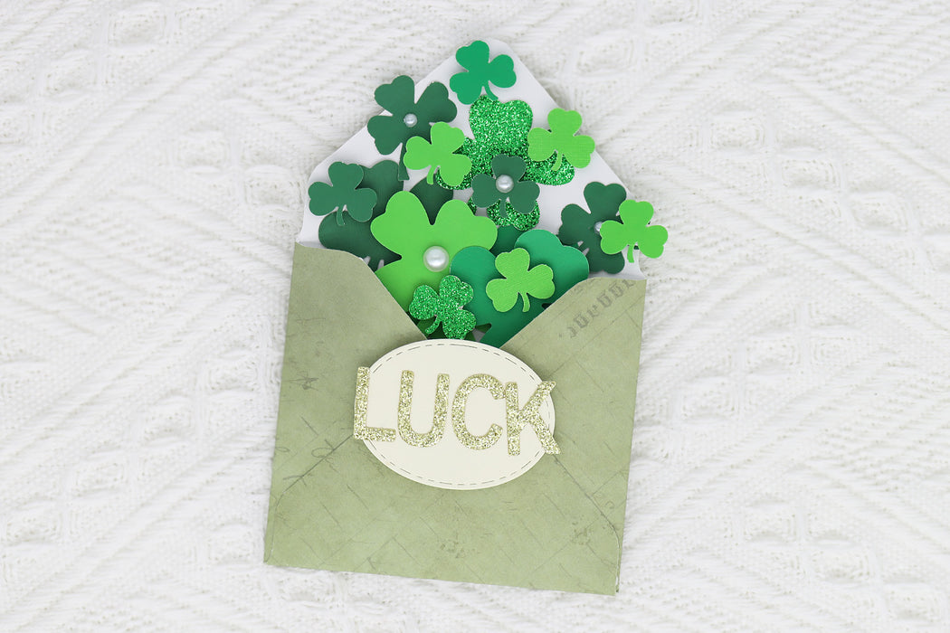 1.5 inch Shamrock 1 Shape Lever Action Craft Punch, St. Patrick’s Day Punch, for Paper Crafting Scrapbooking Cards Arts