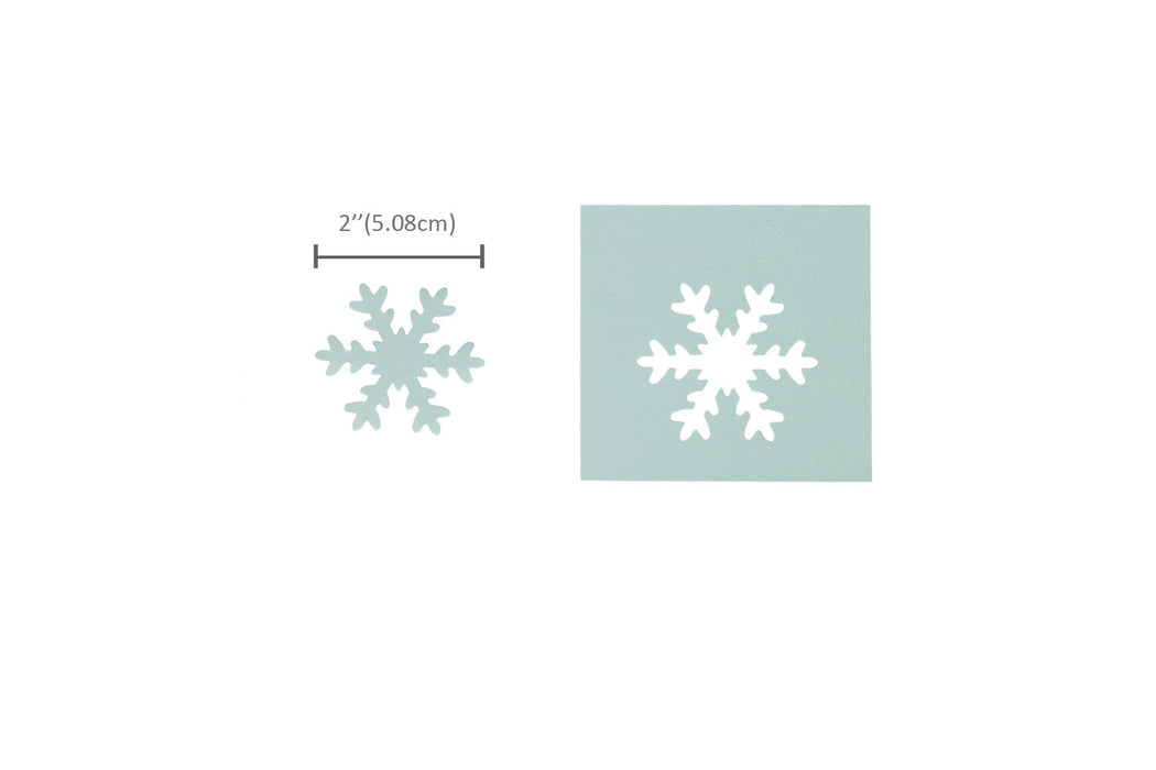 2 inch Snowflake 3 Lever Action Craft Punch Christmas Punch for Paper Crafting Scrapbooking