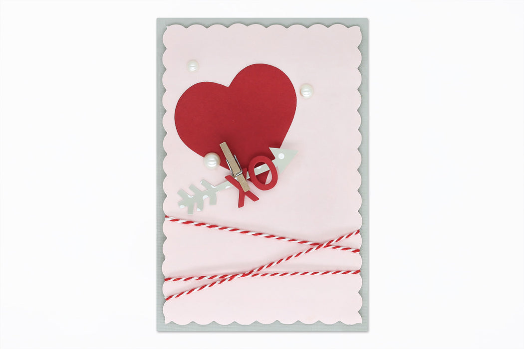 2.5 inch Heart Lever Action Craft Punch, Valentine’s Day Punch for Paper Crafting Scrapbooking