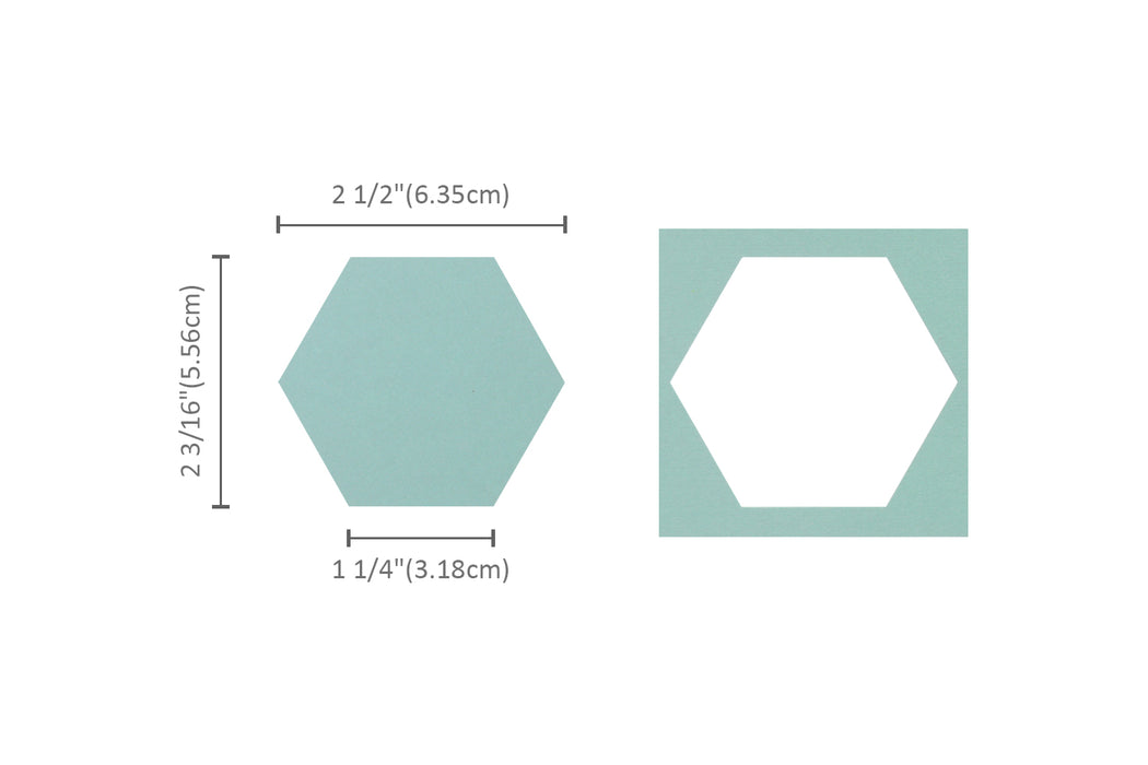 2.5 inch Hexagon Shape Lever Action Craft Punch for Paper Crafting Scrapbooking