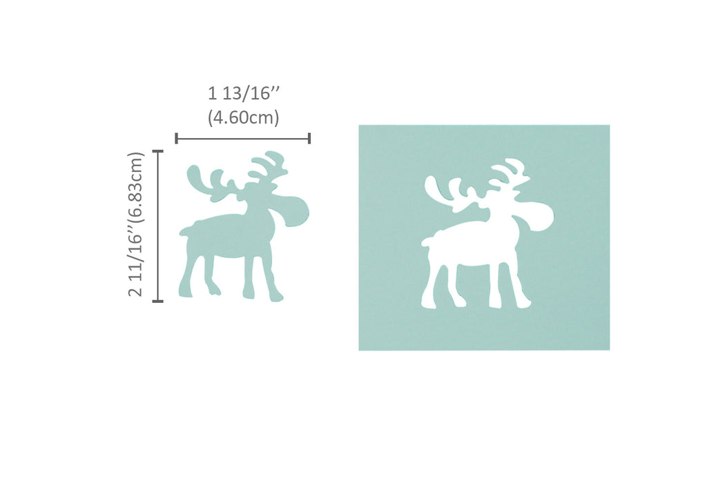 3 inch Moose 2 Lever Craft Punch, Christmas punch, for Paper Crafting Scrapbooking