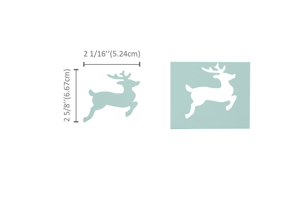 3 inch Reindeer Lever Action Craft Punch, Christmas Punch, for Paper Crafting Scrapbooking Cards