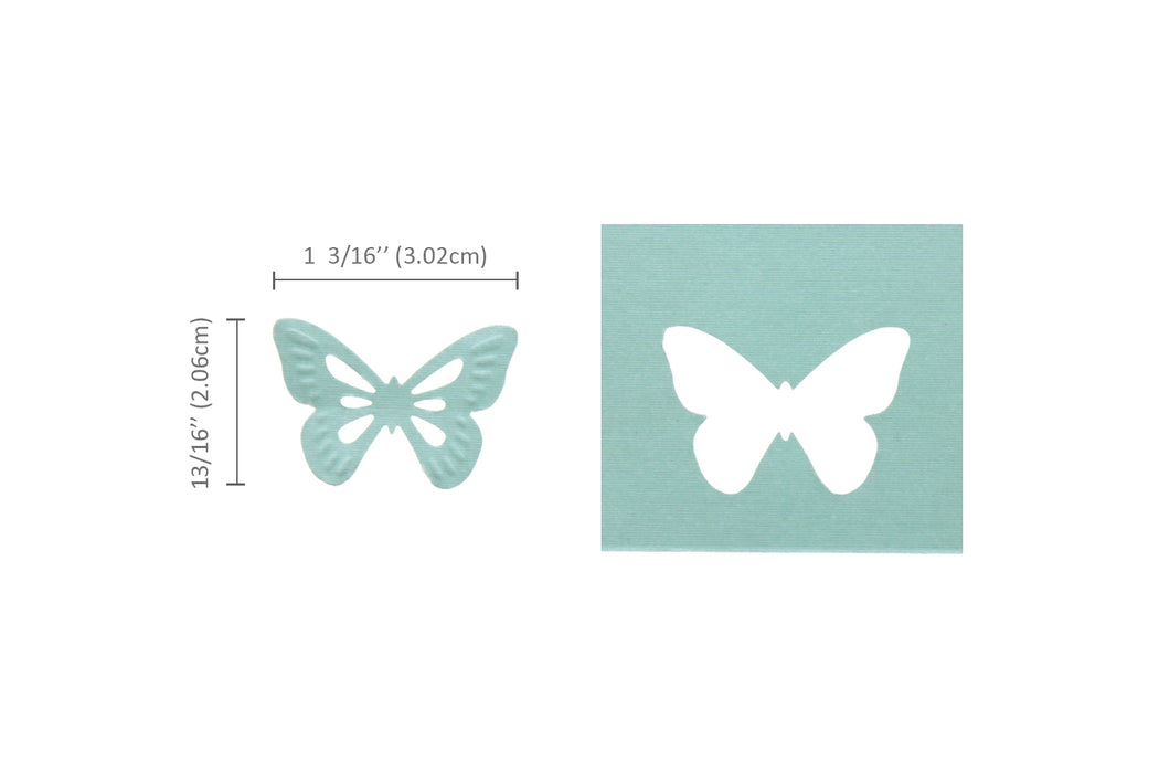 13/16" x 1 3/16" Butterfly 1 Silhouette and Embossing Punch