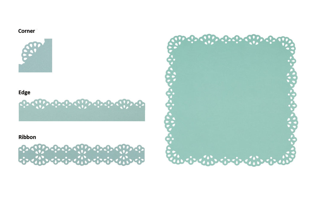 Doily Punch Around Page Punches 2 in 1 Border Corner Combo Set of Two