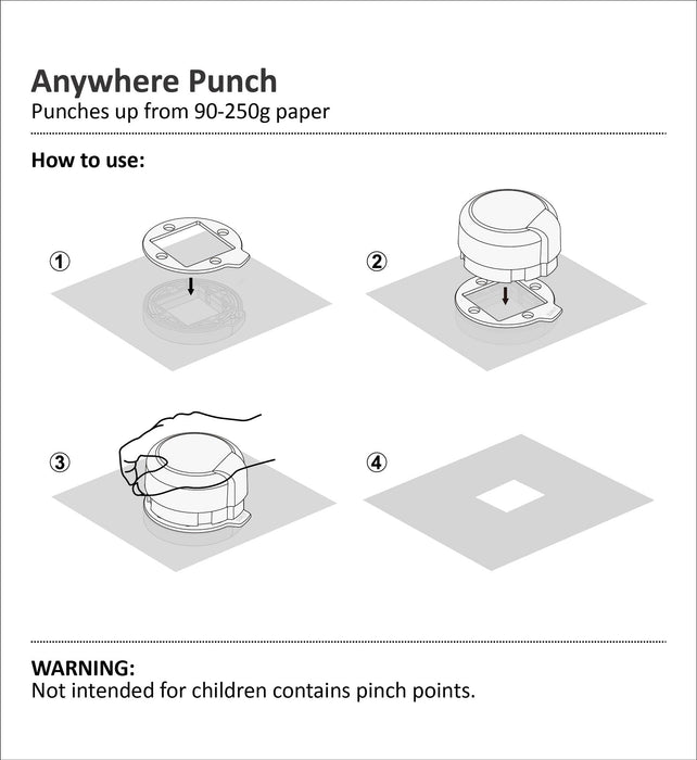 1 5/8" x 2 5/16" Oval Magnetic Punch, Anywhere Punch, Everywhere Punch, Window Punch, Frame Punch, for Paper Crafting