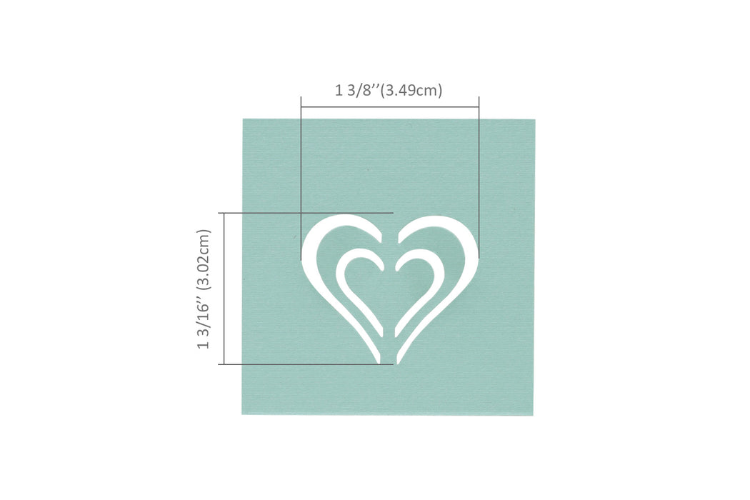 1.5 inch 3D Heart punch, Valentine’s Day Punch, Lever Action Craft Punch for Paper Crafting Scrapbooking
