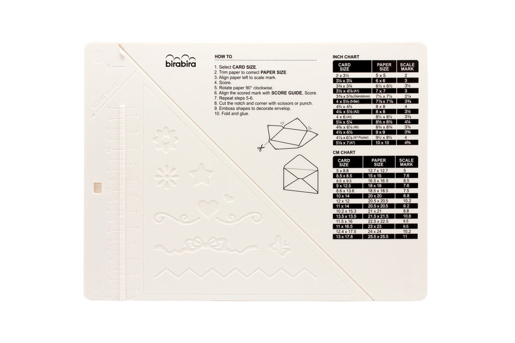 7 1/8 x 5 1/2 inch Mini Multi-Purpose Scoring Board & Bira Craft Score and Fold Tool