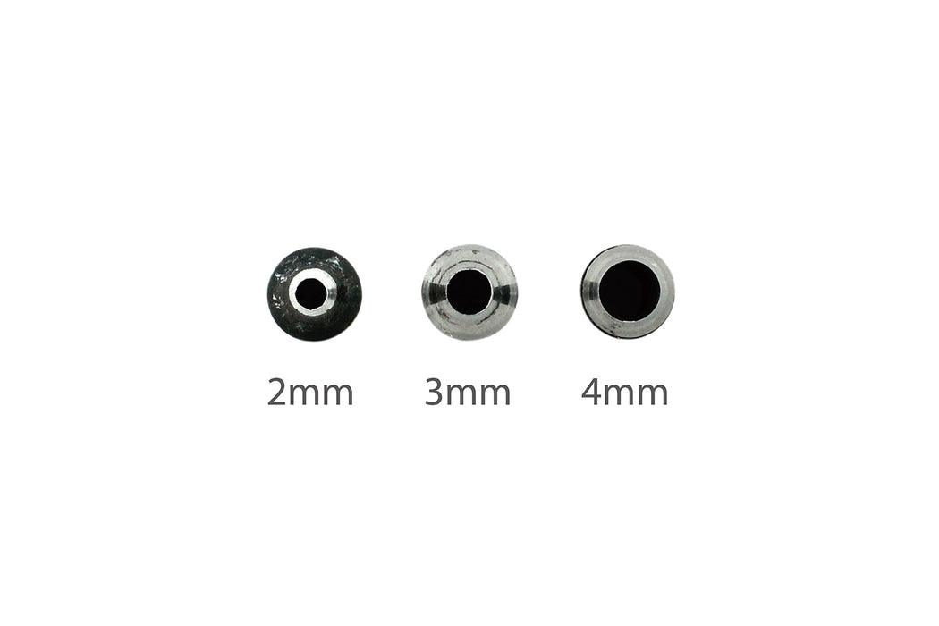 3 Tips 2mm, 3mm, 4mm Screw Punch, Anywhere Punch, Oversized Soft Grip Handle for Circular Holes Paper
