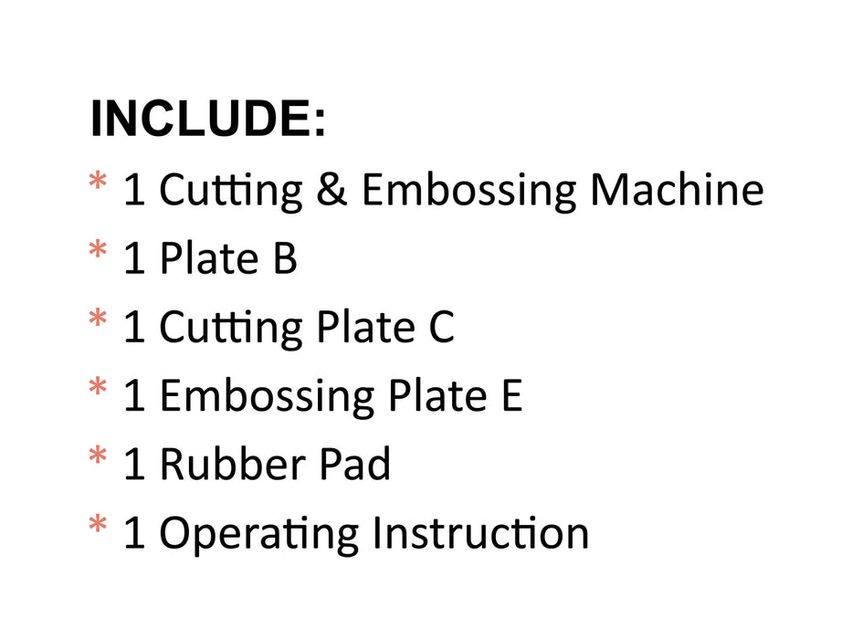 3 Cutting & Embossing Machine Starter Kit  860-100-219